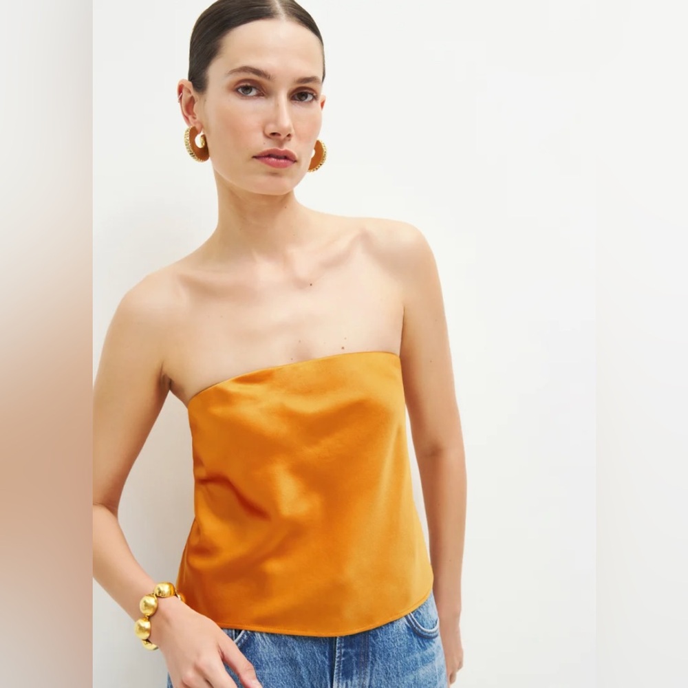 Reformation Spritz Silk Top